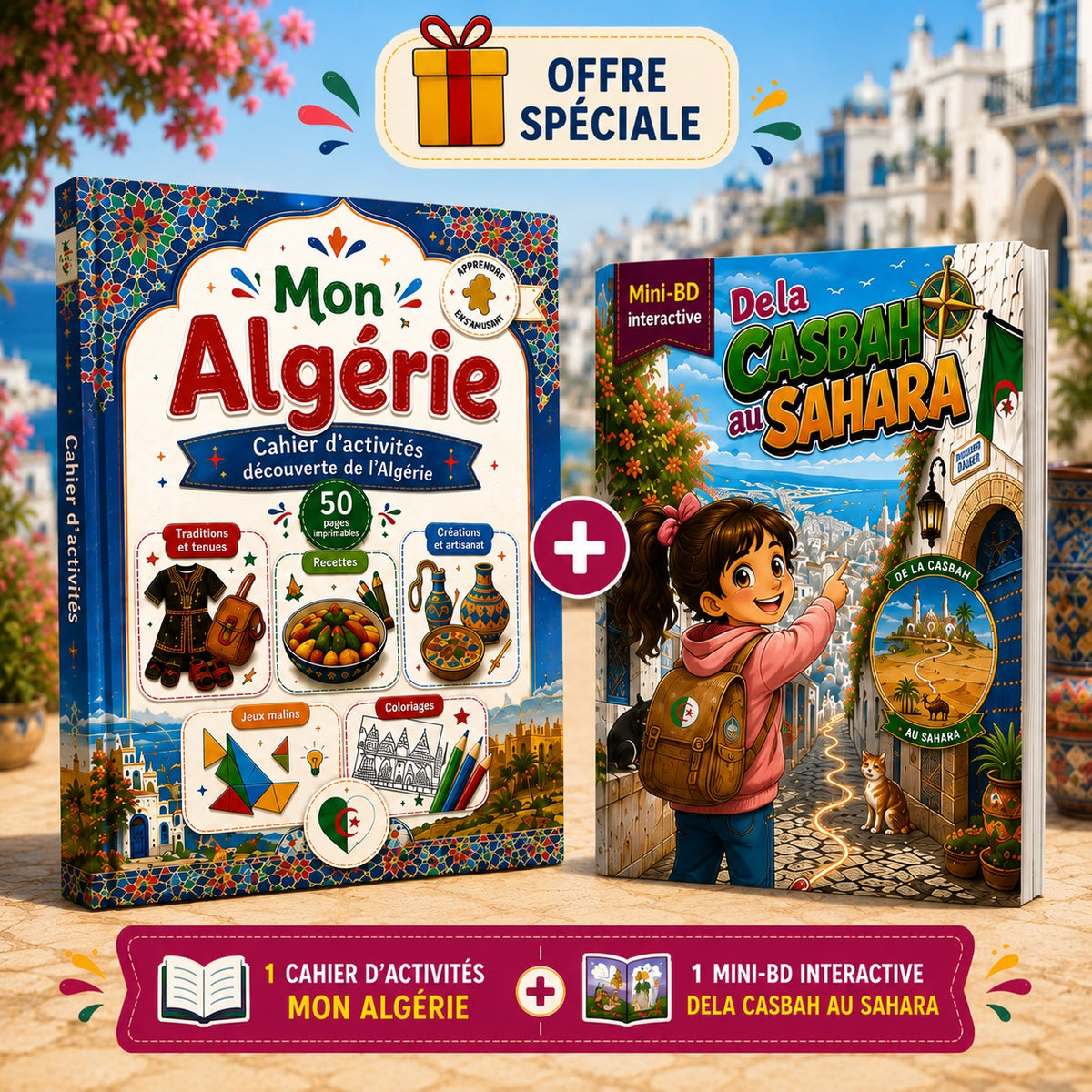 Pack Cahier d'activités Mon Algérie + 1 Mini Bd interactive