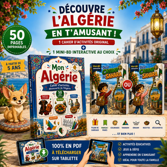 Pack Cahier d'activités Mon Algérie + 1 Mini Bd interactive